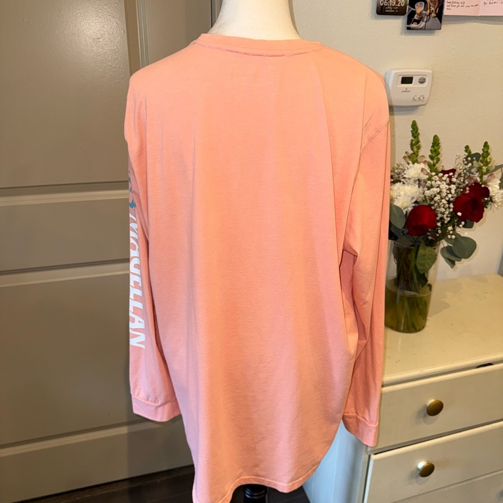 🍑 NWOT Magellan Outdoors SOFT Women's Coral Long Sleeve Tee 1X - Picture 4 of 5